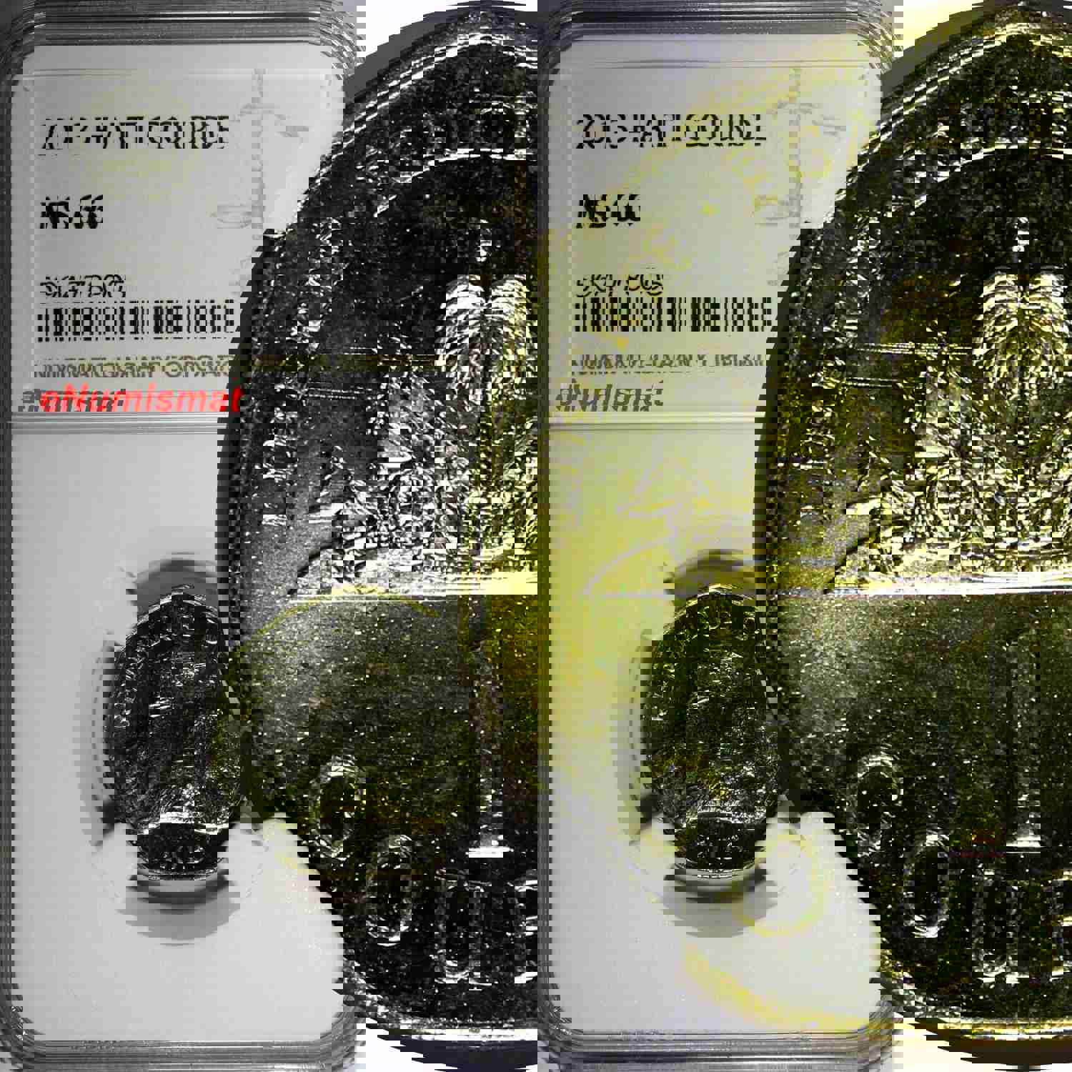 Haiti Brass 2013 1 Gourde NGC MS66 Citadelle de Roi Christophe KM# 155