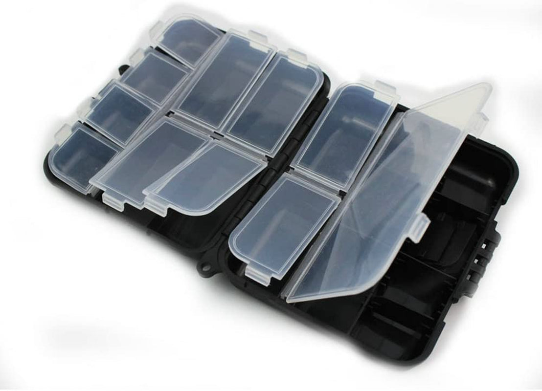 Mini Plastic Fishing Tackle Box with Multiple Compartments for Outdoor Fishing