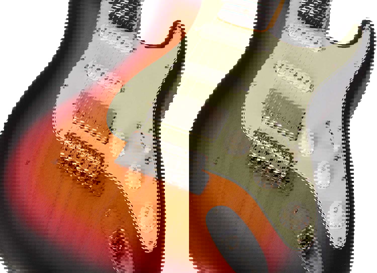 Nash S-63 Guitar, 3 Tone Sunburst, HSS, Light Aging