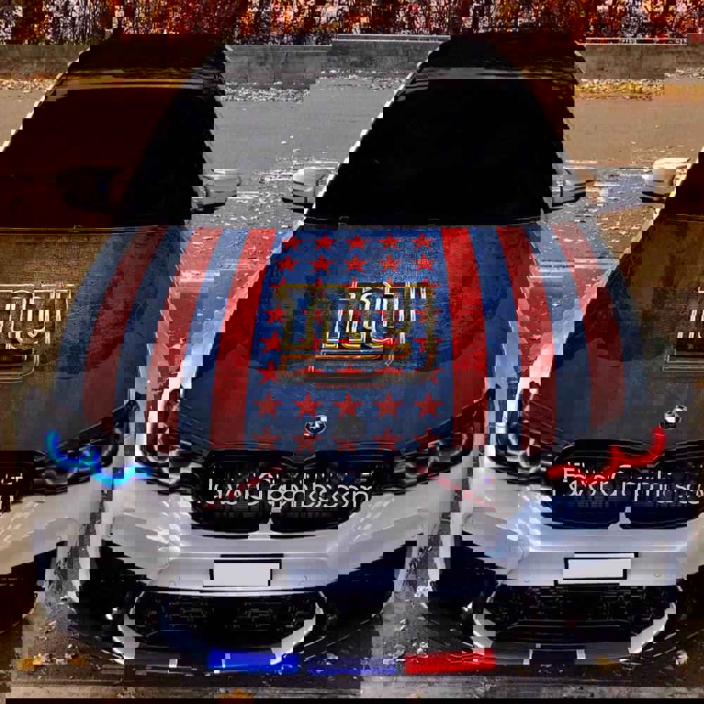 New York Giants Itasha Car Vinyl Hood Wrap Decal Sticker