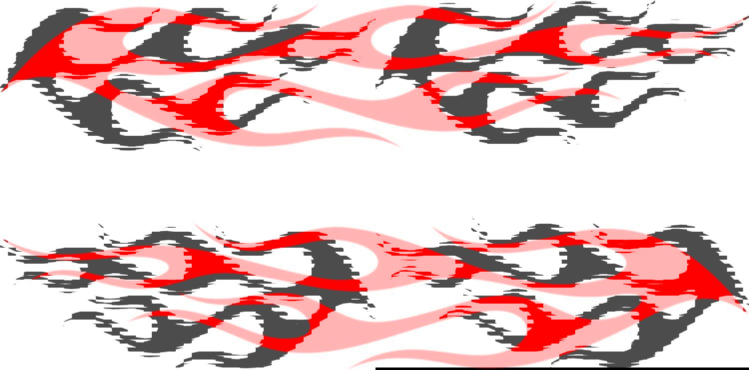 Flame Decals for Cars, Trucks, and Boats - High Gloss Vinyl Stickers