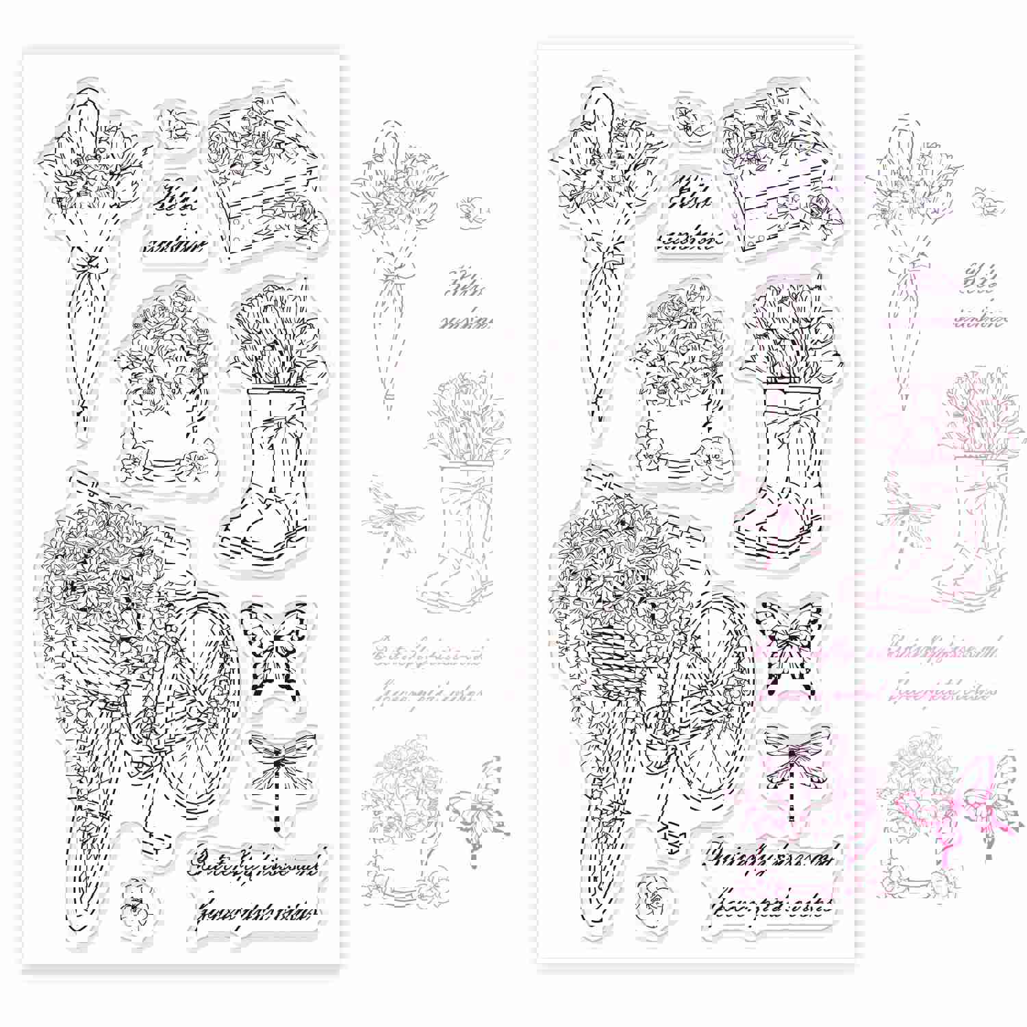 Craspire Spring Clear Silicone Stamp Seal for Card Making and DIY Scrapbooking