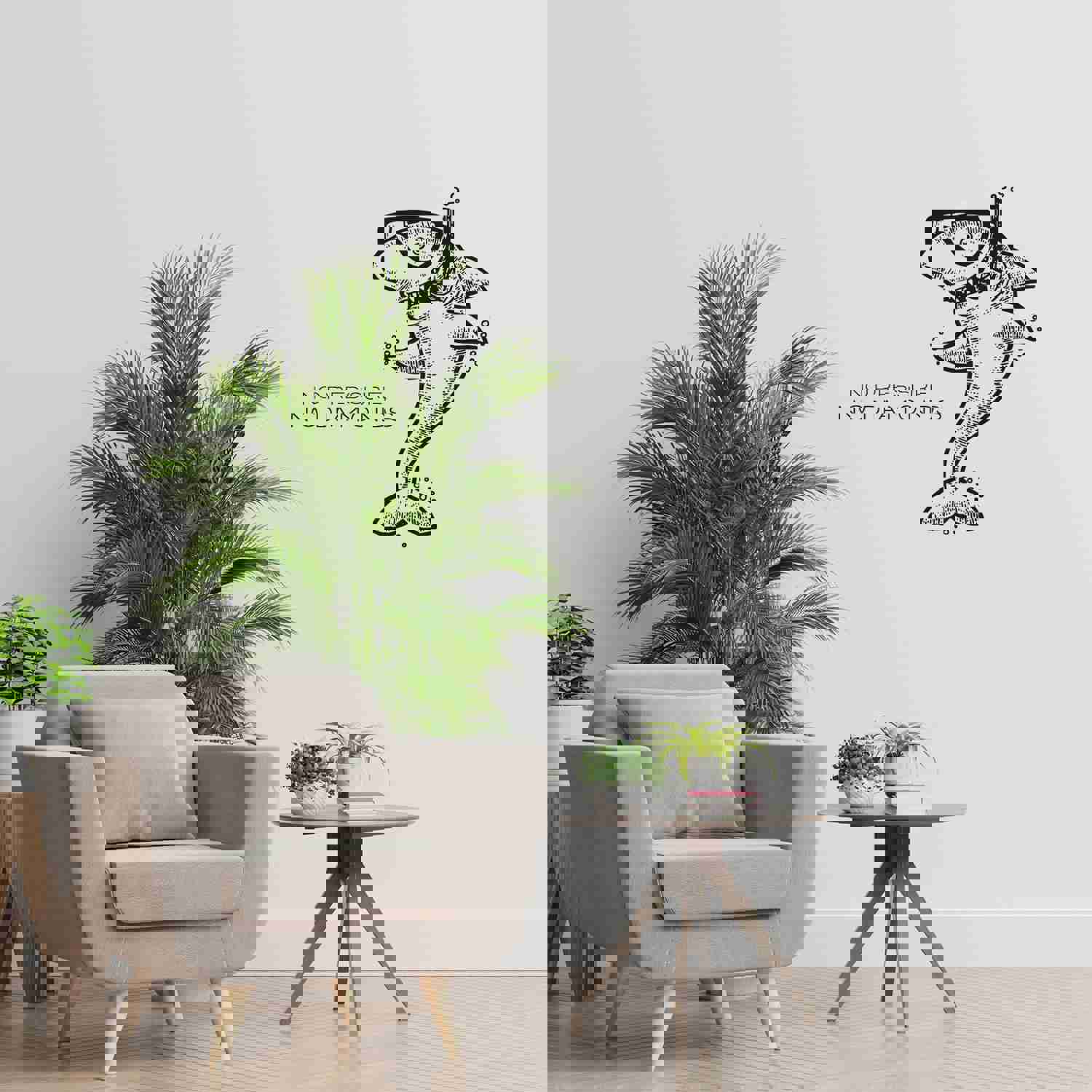 Snorkeling Quotes Vinyl Wall Sticker - No Pressure Shark Quote Decal