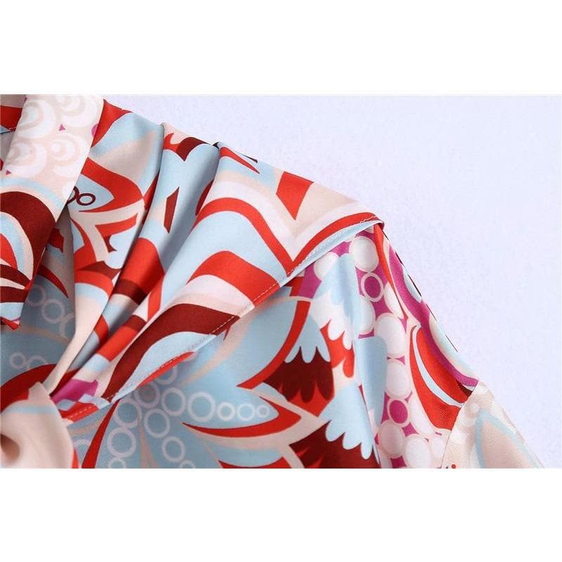 Vintage Fashion Printed Loose Summer Sets