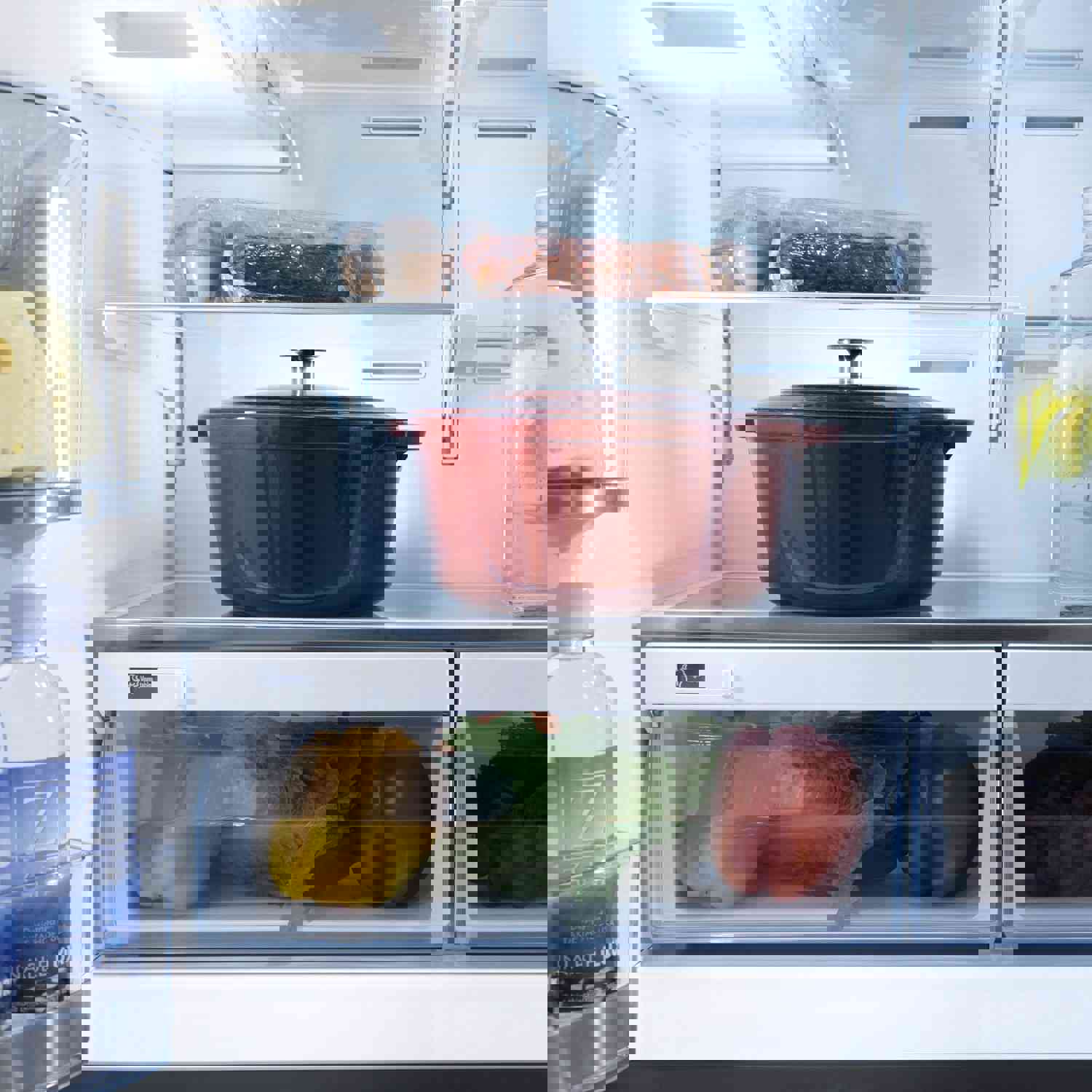 ZLINE 36 In. French Door Refrigerator with Water Dispenser and Ice Maker in Fingerprint Resistant Stainless Steel