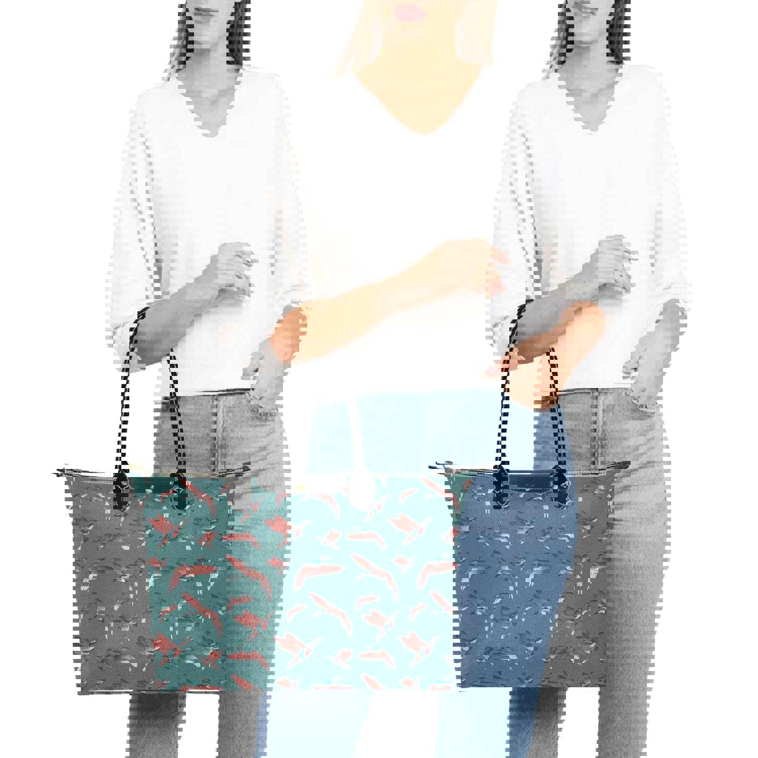 Red Swift Turquoise Single-Shoulder Lady Handbag