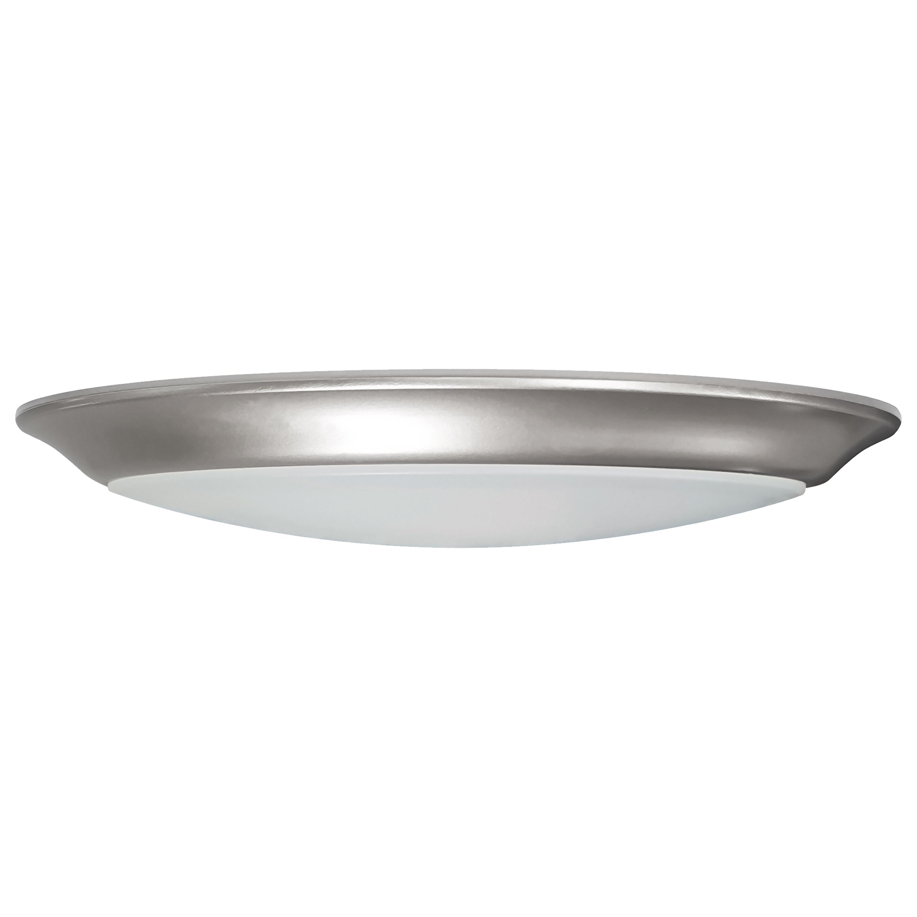 SATCO/NUVO 17W 10 Inch LED Disk Light CCT Selectable 2700K-5000K Brushed Nickel Finish