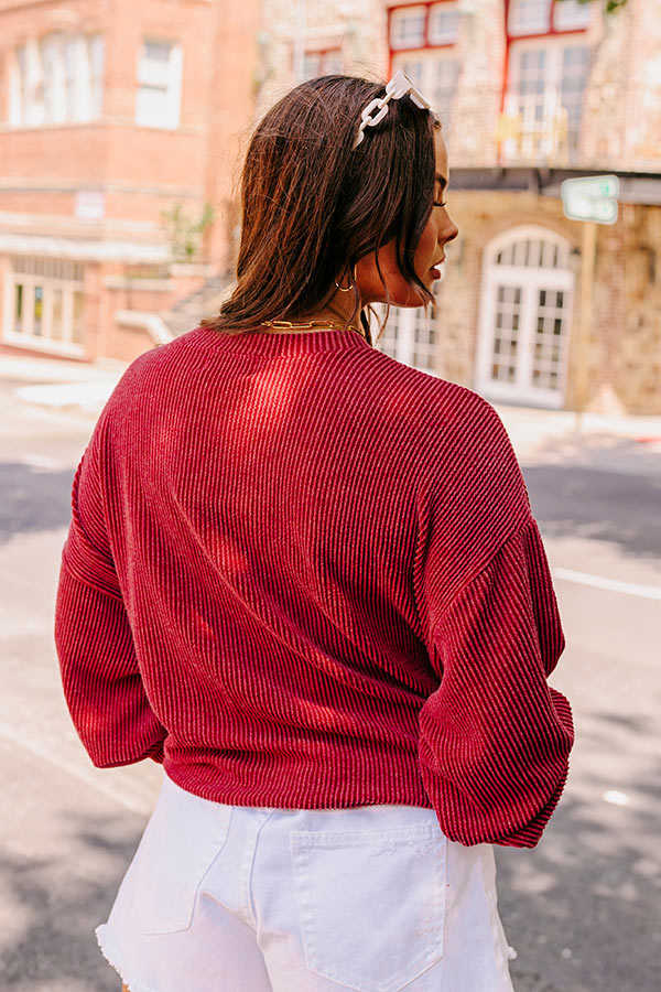 Alabama State Pride Sweatshirt - Trendy Unlined Crewneck with Ribbed Texture