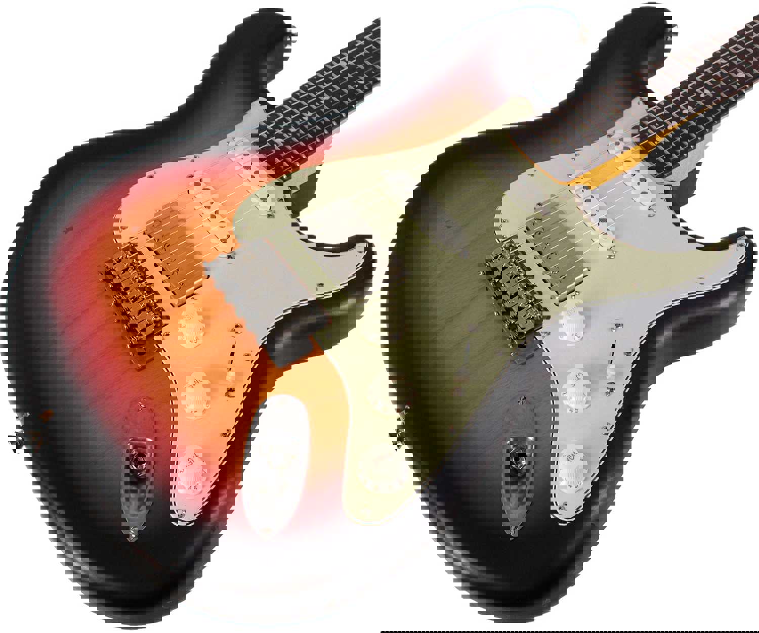 Nash S-63 Guitar, 3 Tone Sunburst, HSS, Light Aging