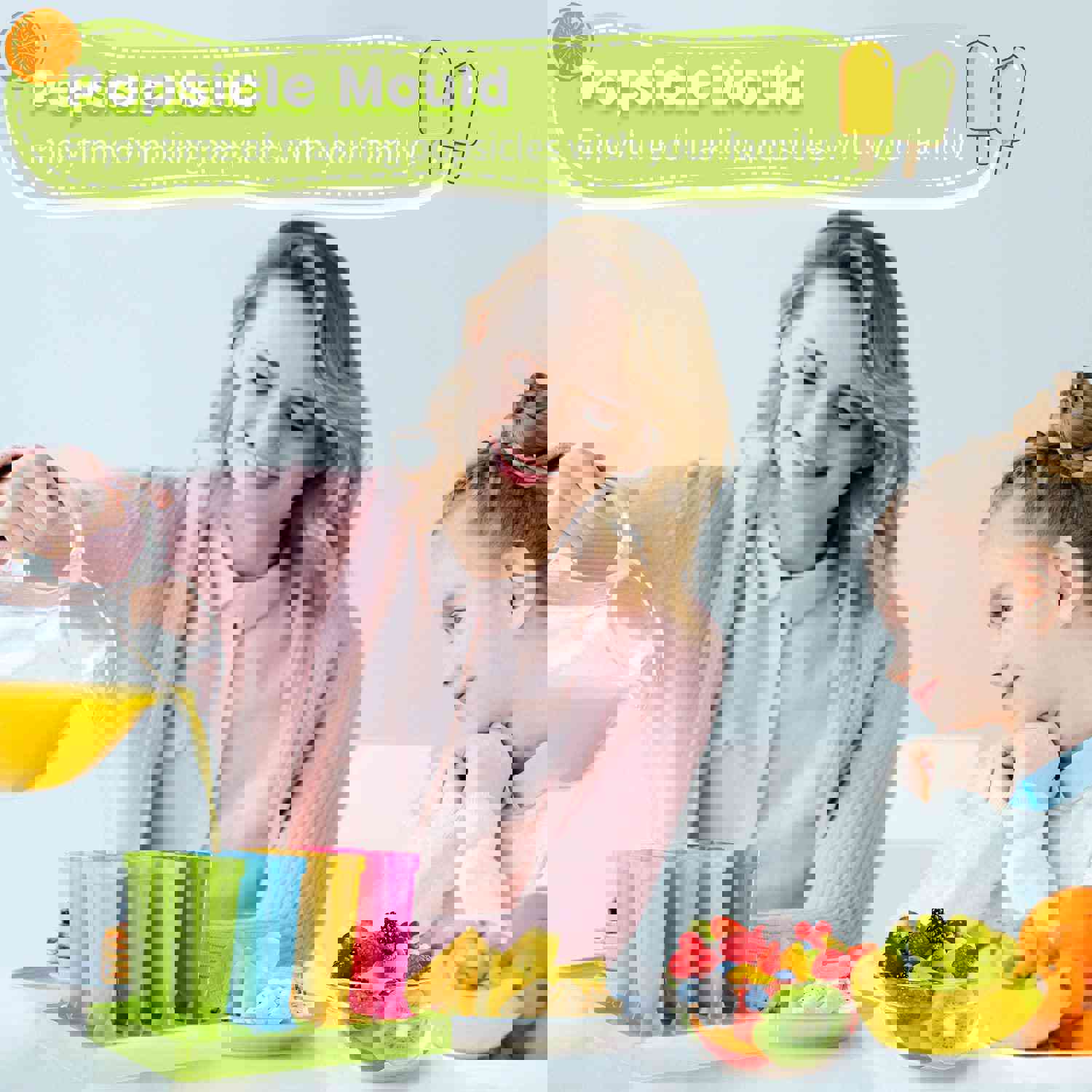 GOGING Popsicle Molds - 8 Reusable Ice Pop Makers with Easy Release, BPA Free Food Grade Material