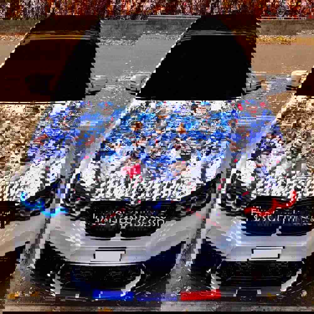 New York Giants Itasha Car Vinyl Hood Wrap Decal Sticker