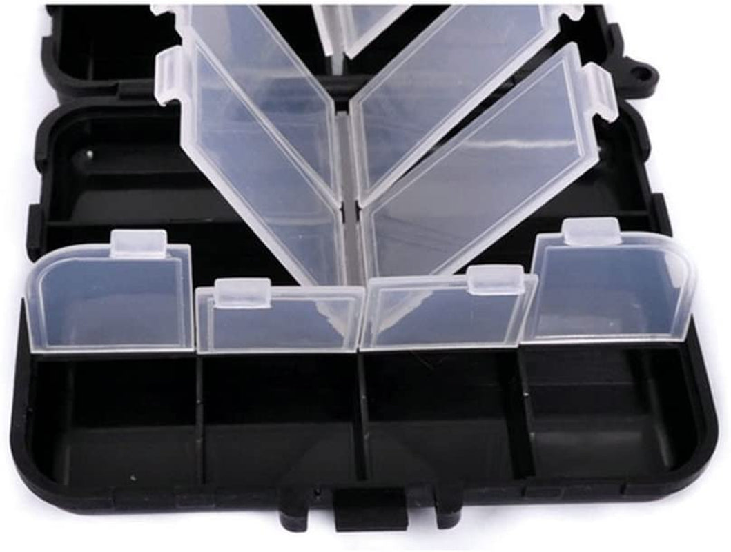 Mini Plastic Fishing Tackle Box with Multiple Compartments for Outdoor Fishing