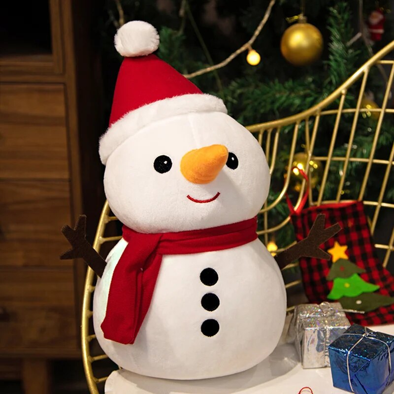Santa Claus Snowman 23-50CM Cute Elk Granny Plush Toys Christmas Decor Dolls Stuffed Soft for Baby Kids Gift