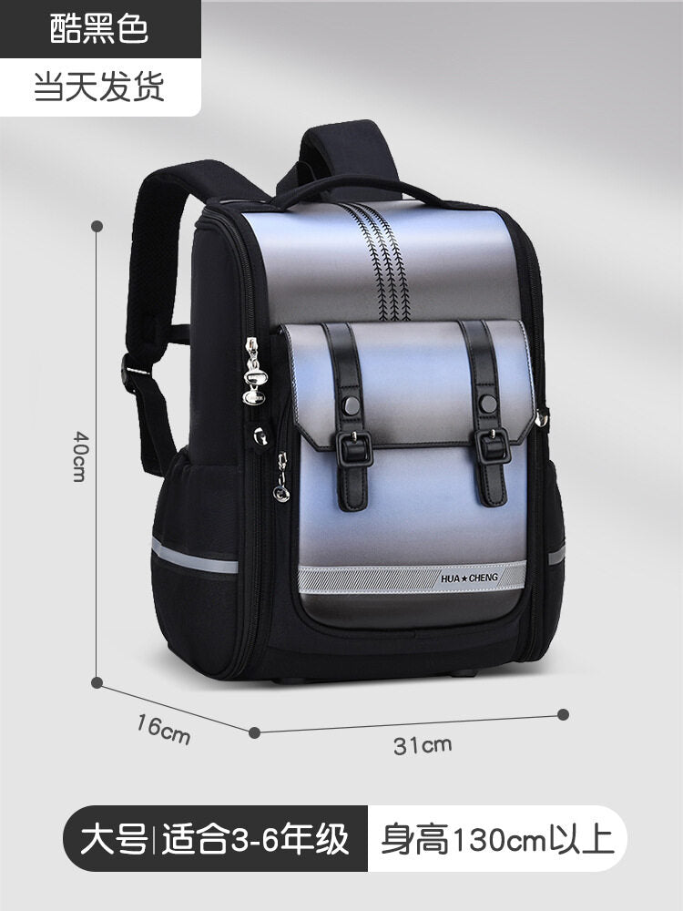 High Quality Spine Protection Schoolbag for Primary School Students - Boys and Girls