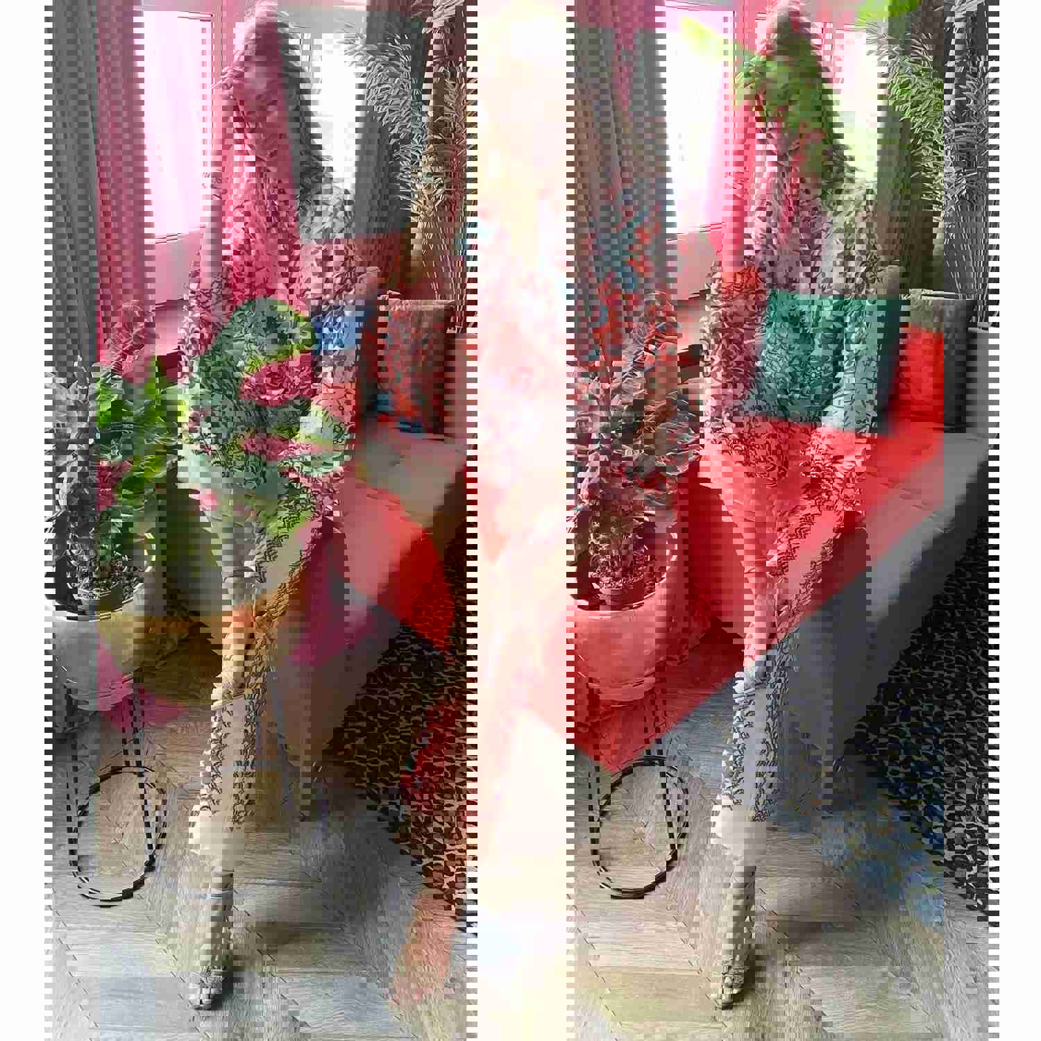 Vintage Fashion Printed Loose Summer Sets