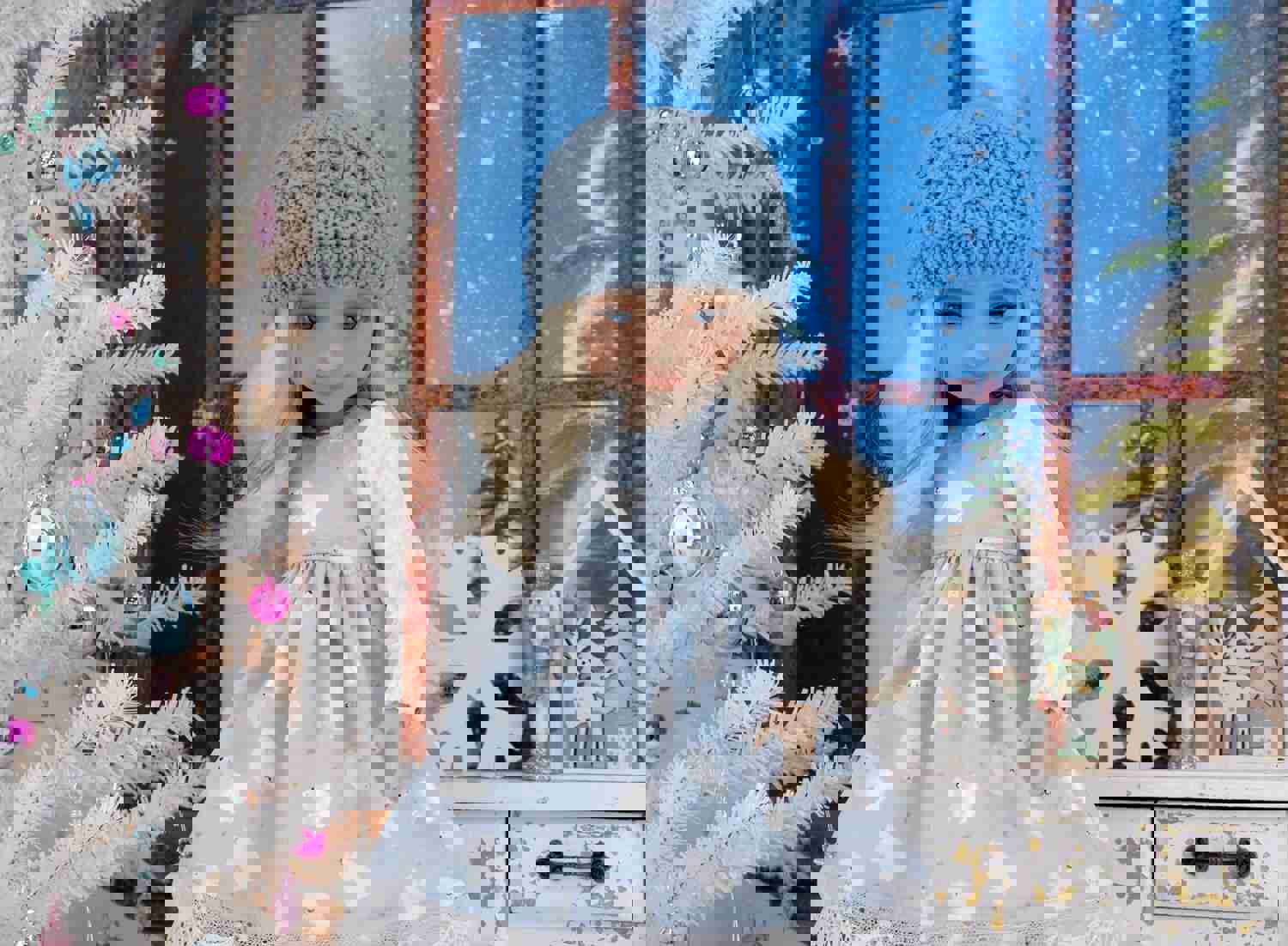 Polar Bear Dress Ensemble with Boots for Ruby Red Fashion Friends Doll