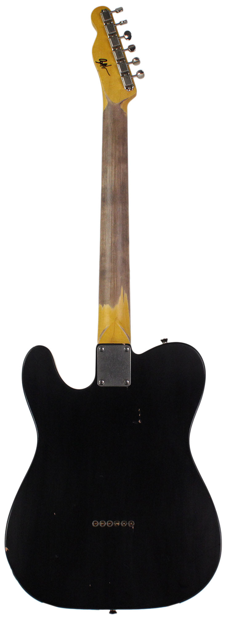 Nash E-63 Tele Guitar, Black with Light Aging