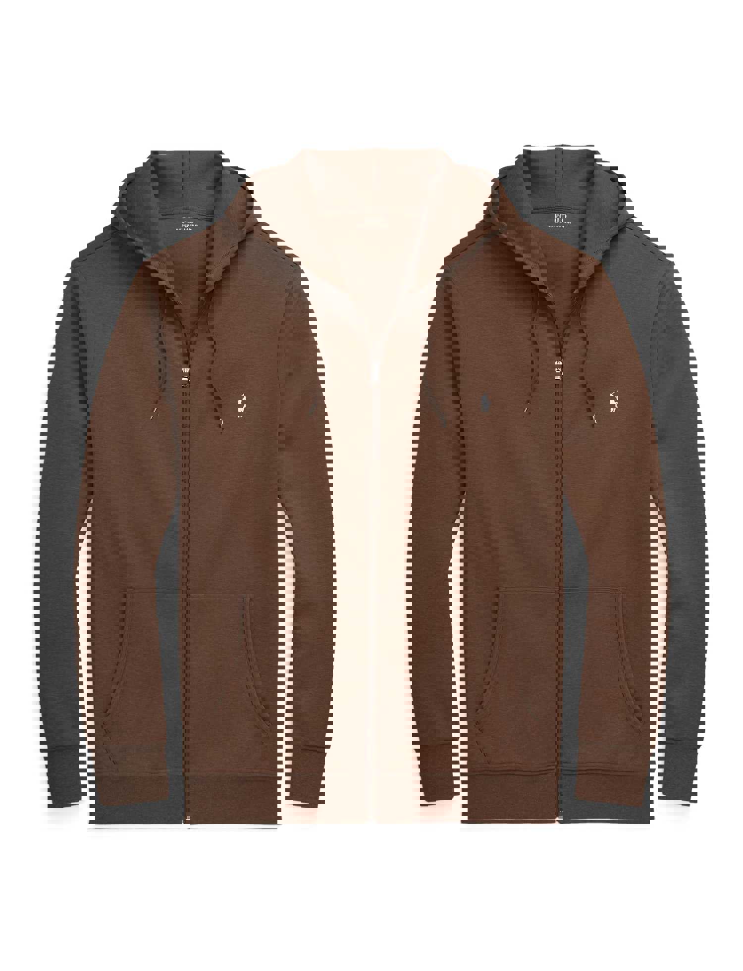 Polo Ralph Lauren Big & Tall Hoodie - Double Knit - Brown