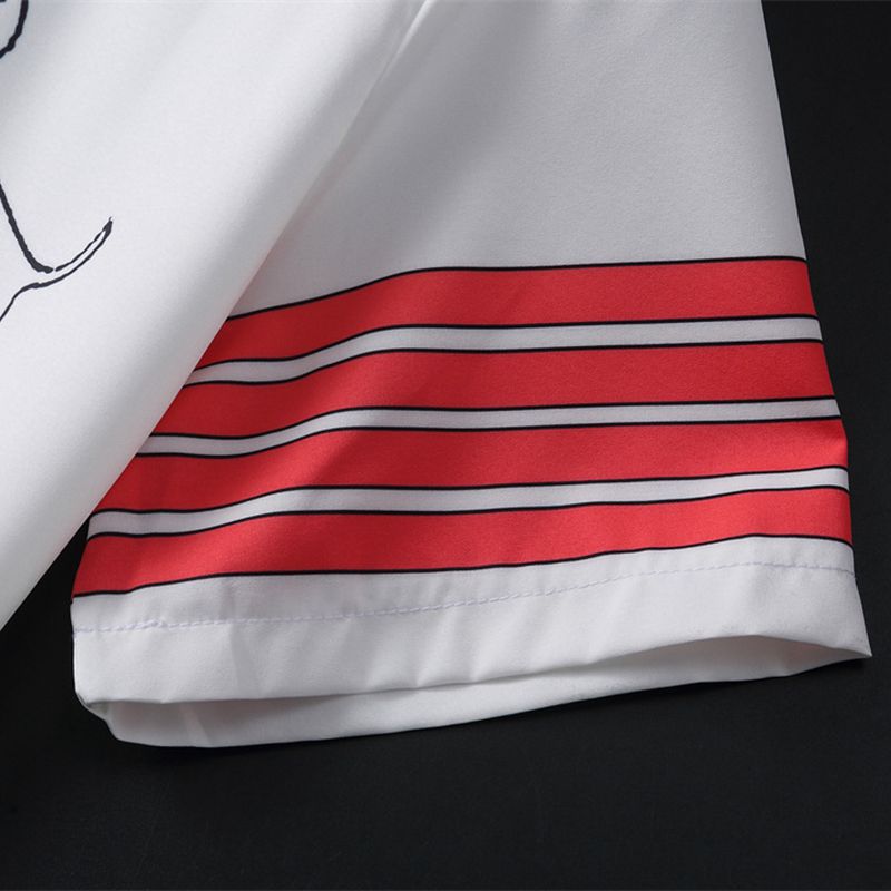 Men's Designer Hombre Fashion Short Sleeve Shirt