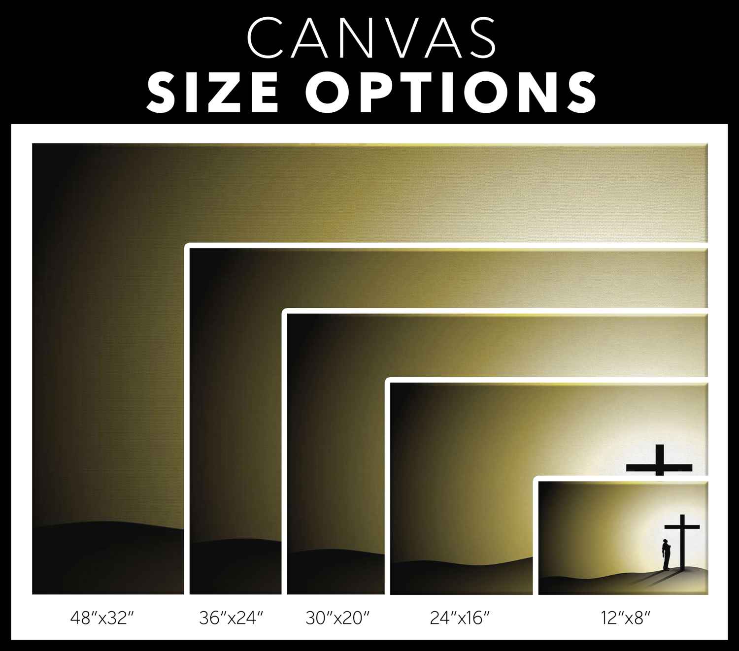 HEAVENLY CROSS - CANVAS ART