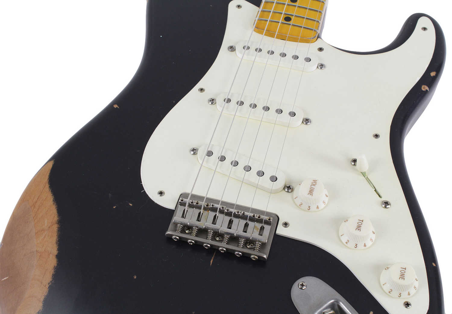 Nash S-57 Guitar, Black, Hard Tail, Medium Aging - Vintage Strat Model