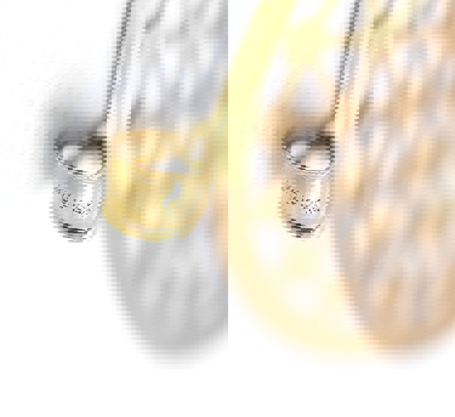 14k Filigree Pendant Medallion - Rose & Yellow Gold Mix