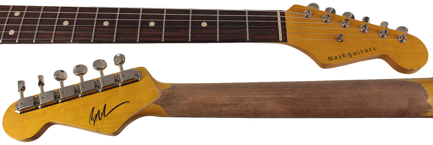 Nash S-63 Guitar, 3 Tone Sunburst, HSS, Light Aging