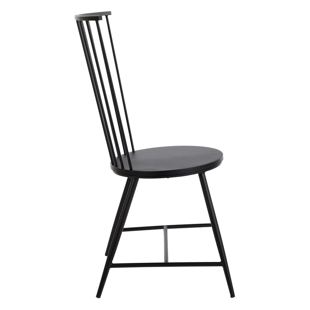 OSP Home Furnishings Bryce Dining Chair in Black Finish