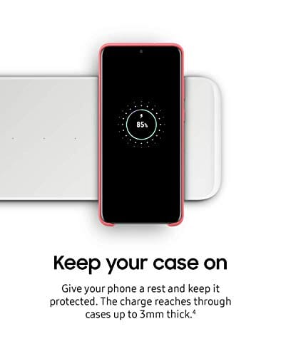 Samsung Electronics Wireless Charger Trio - Charge up to 3 Devices at Once - White