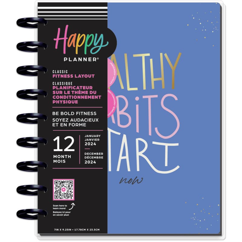 Happy Planner Be Bold Fitness Classic 12 Month Planner