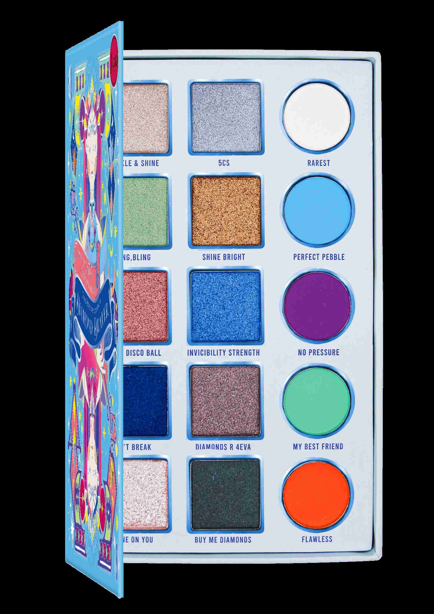 J.CAT BEAUTY BEAUTY HOUSE OF QUEENS 15 COLOR PALETTE - HQP104