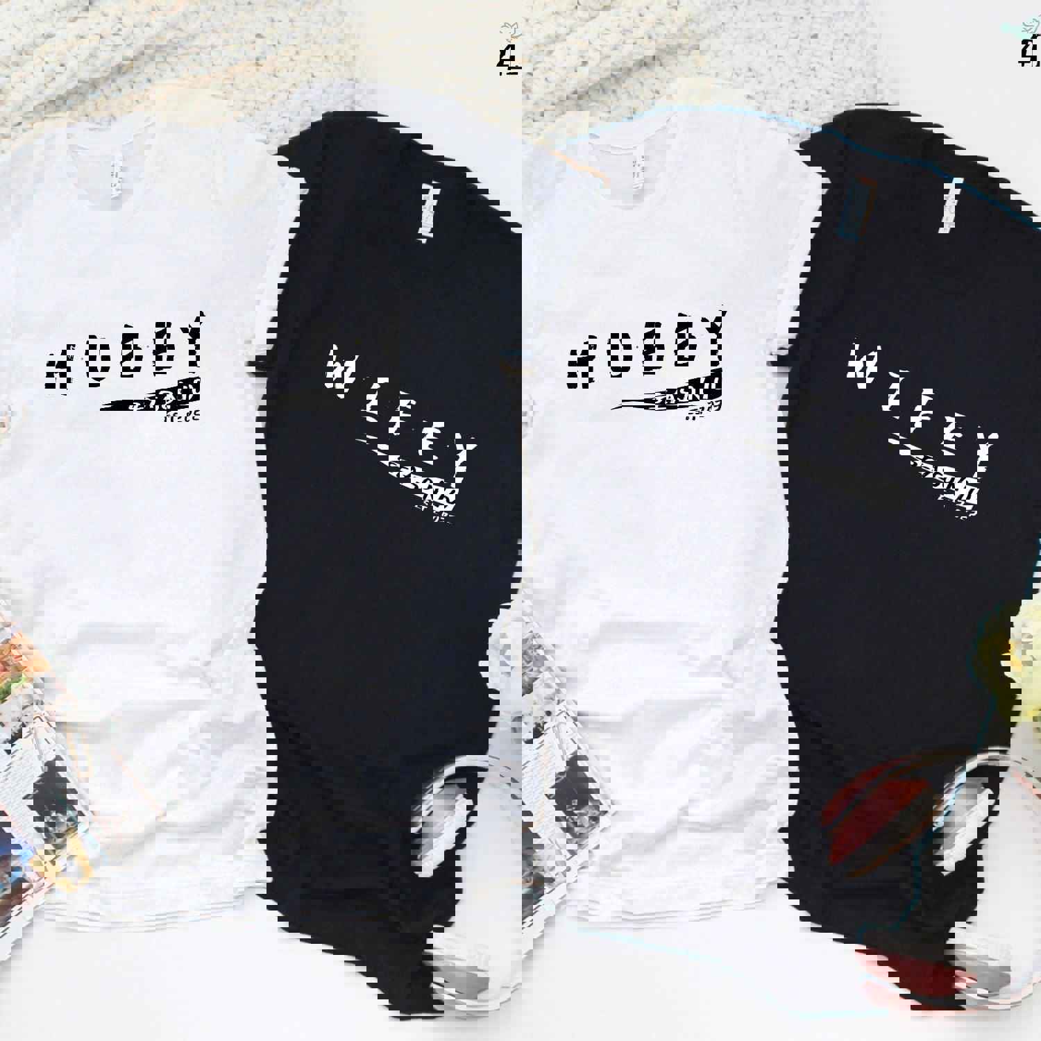 Hubby & Wifey Anniversary Custom Matching Outfits - Couple Gifts for Special Occasions