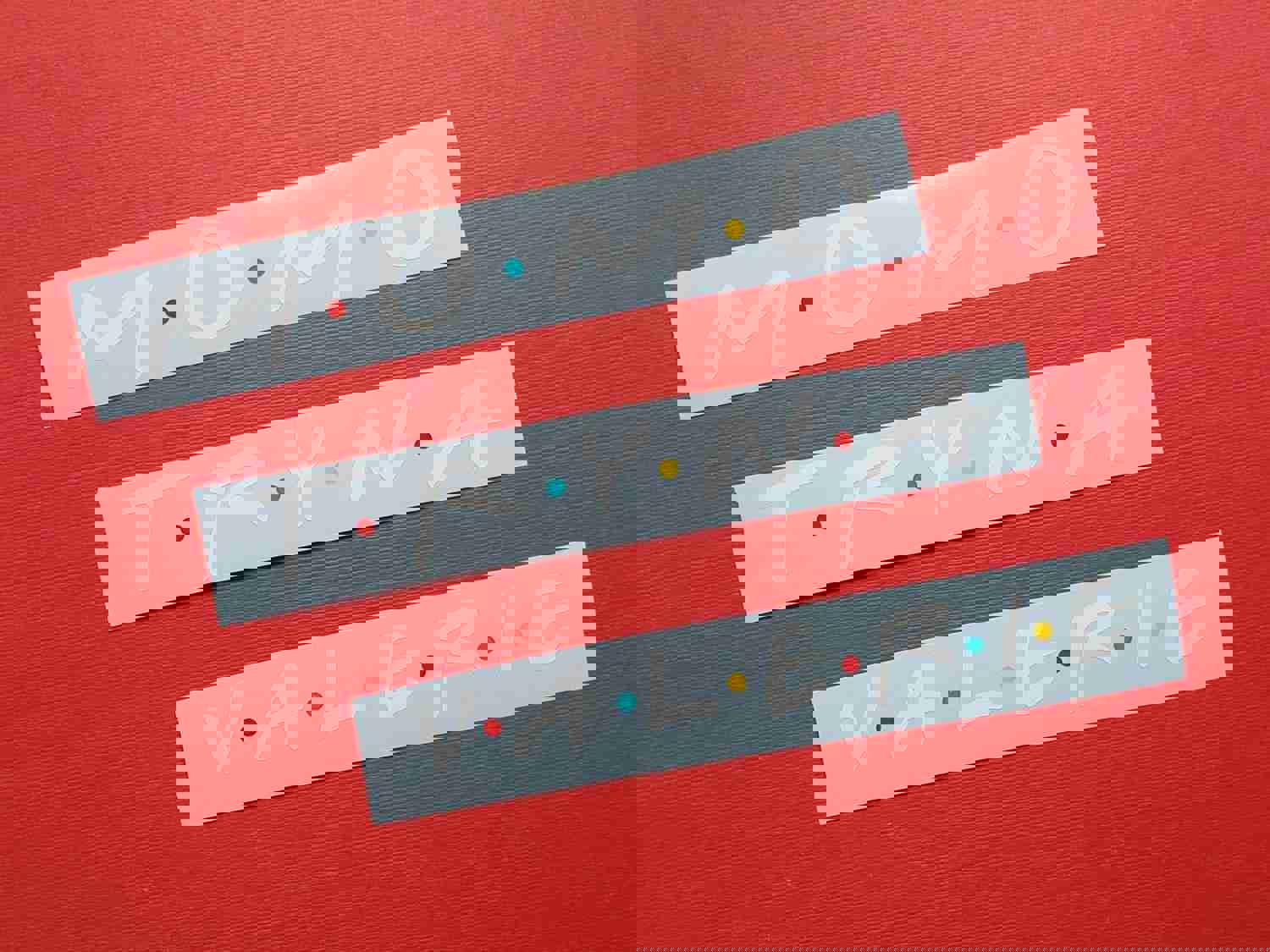 Personalized Friends Theme Name Decal Sticker with Dots