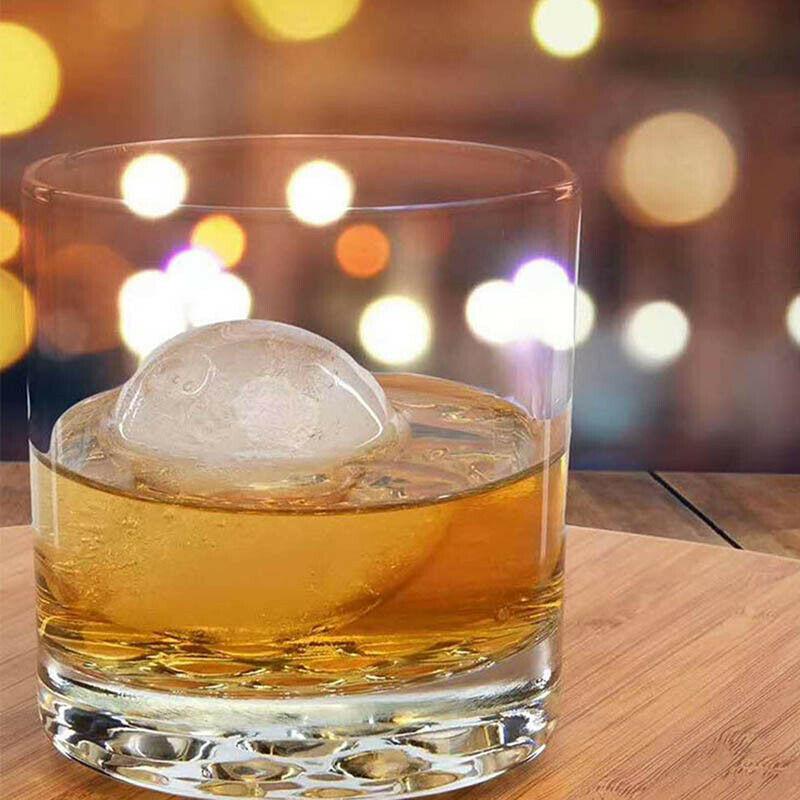 Premium Silicone Ice Ball Maker Mold for Whiskey & Cocktails