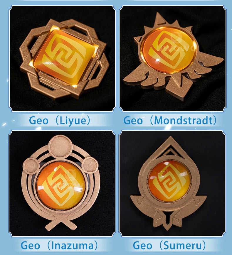 UWOWO LED Vision Eye of God Game Genshin Impact Cosplay Props