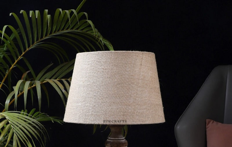 BTR CRAFTS Jute Tapper Lamp Shade 12 Inches - Durable & Stylish Home Decor