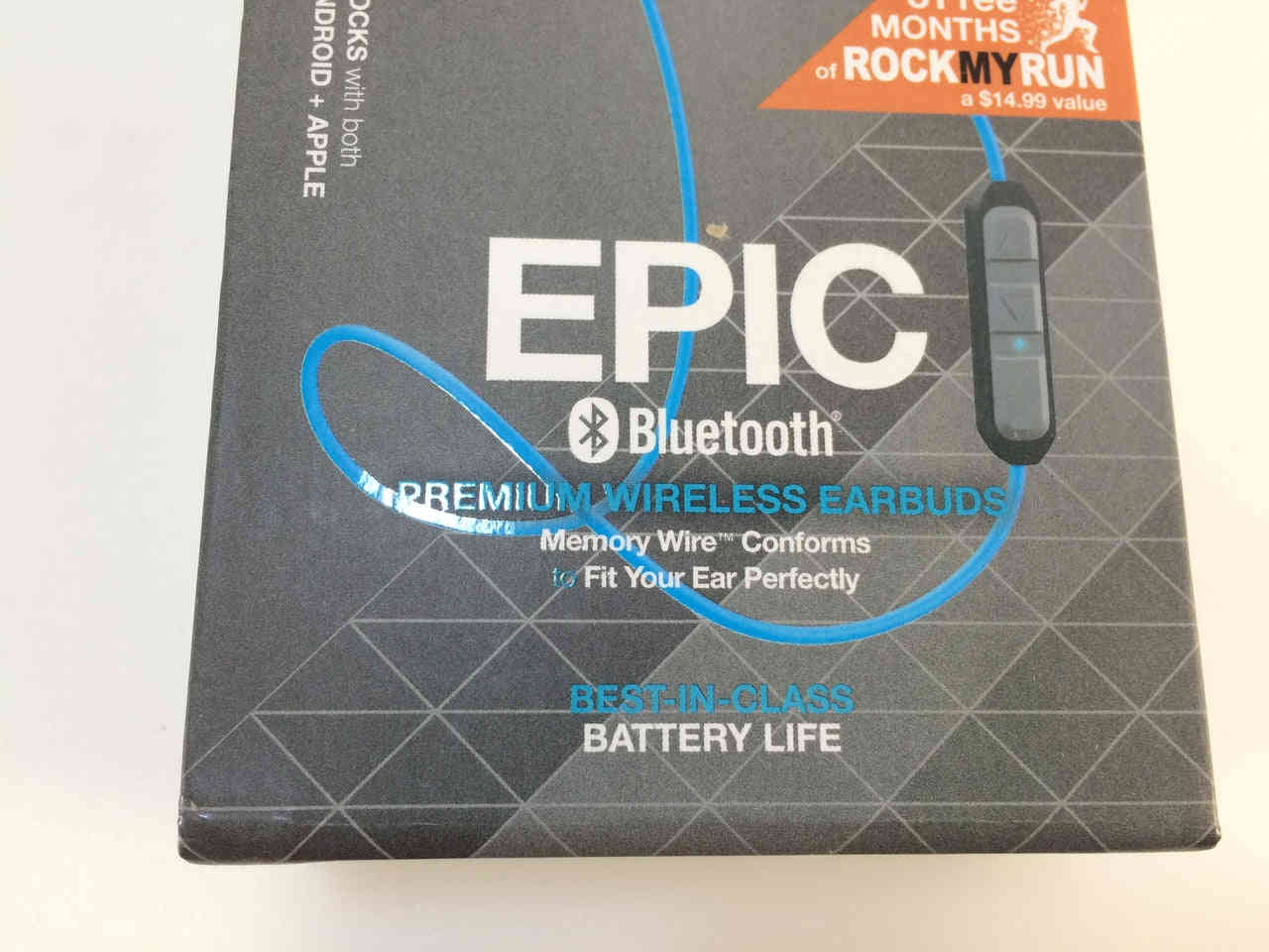 JLab Epic Bluetooth Waterproof In-Ear Headphones - Blue