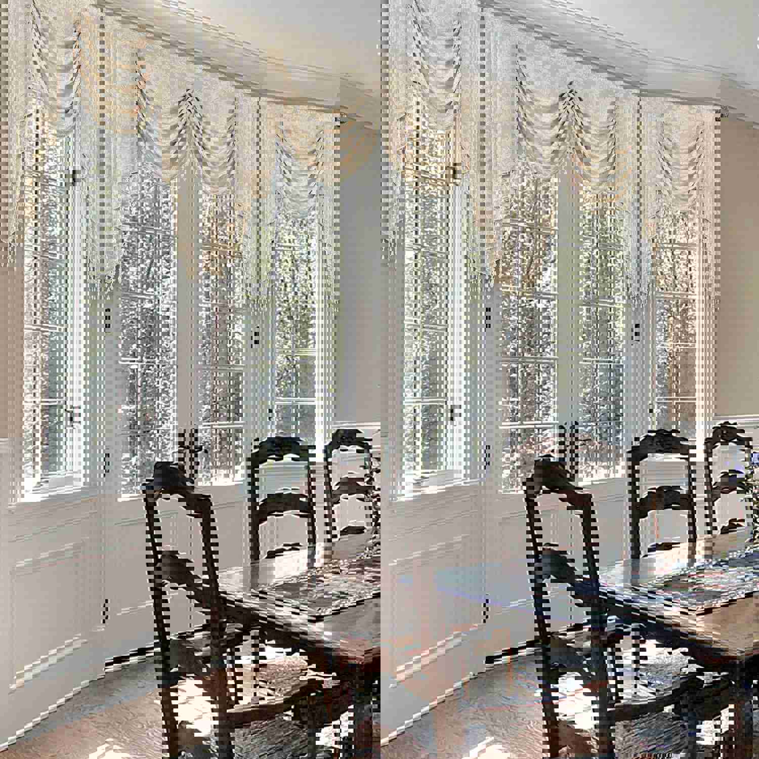 Alps Swag Valance - Elegant Waterfall Window Treatment