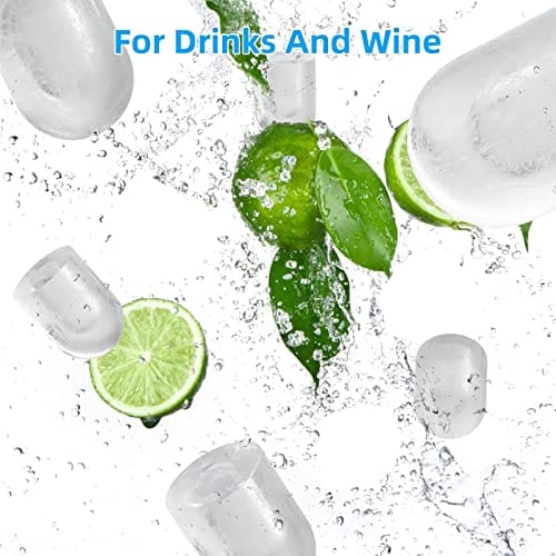 LITBOOS Countertop Ice Makers, 26Lbs/24H Stainless Steel Ice Machine, Portable with Ice Scoop & Basket, 9 Cubes in 7 Mins, 2 Ice Sizes for Home/Kitchen/Office/Bar