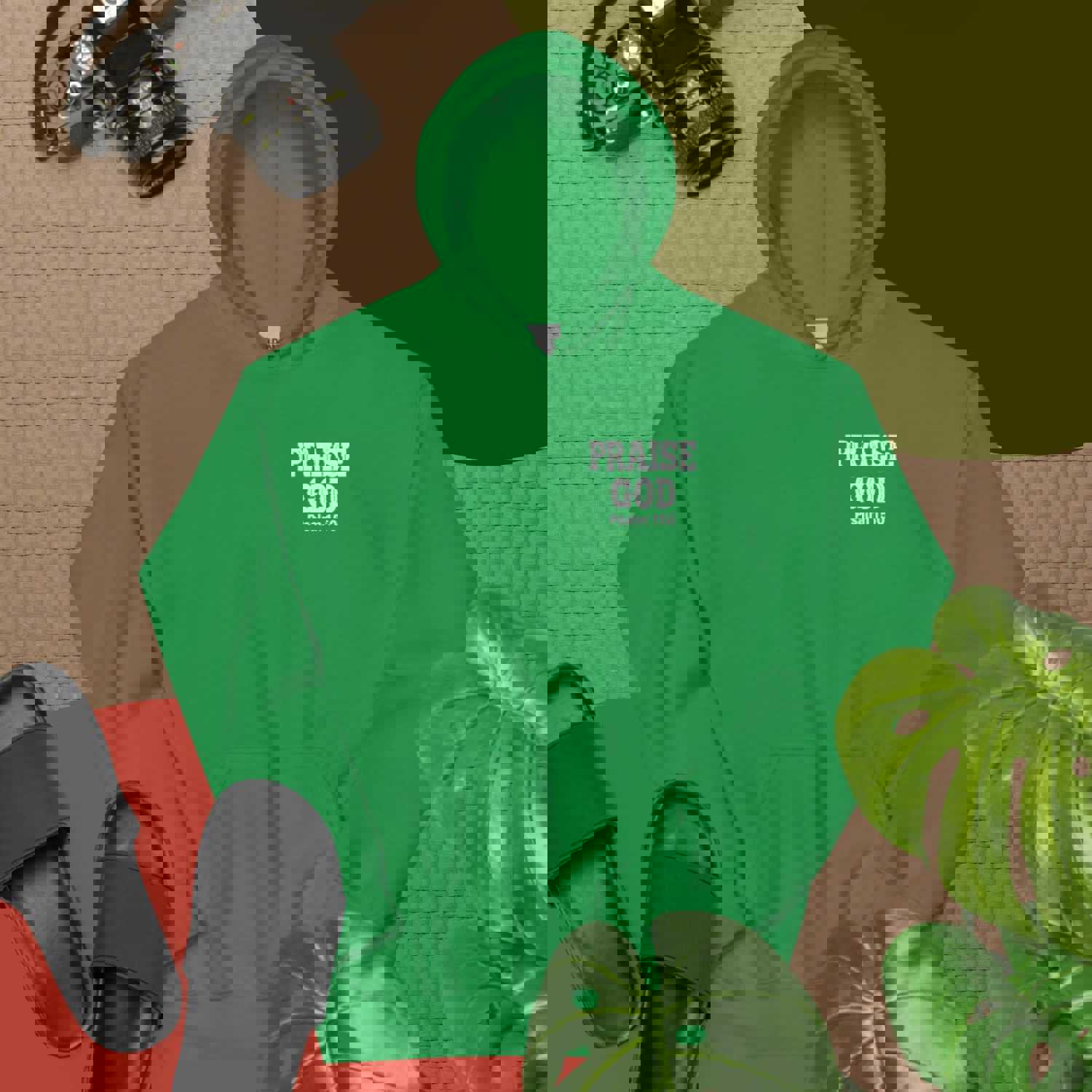 F&H Christian Praise God Two-sided Men's Hoodie - Soft & Stylish