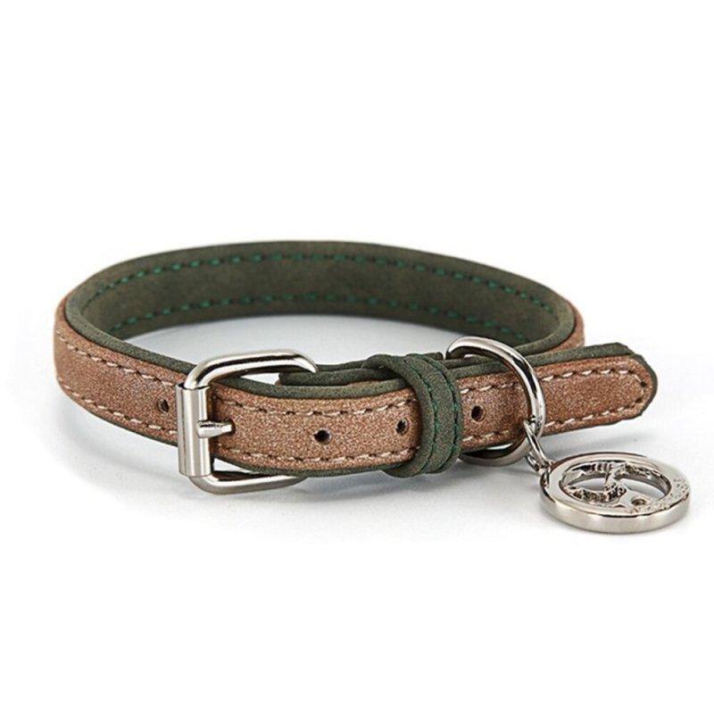 Durable PU Leather Dog Collar for Small Medium Large Dogs and Cats - Quick Release Pet Collar YS0074