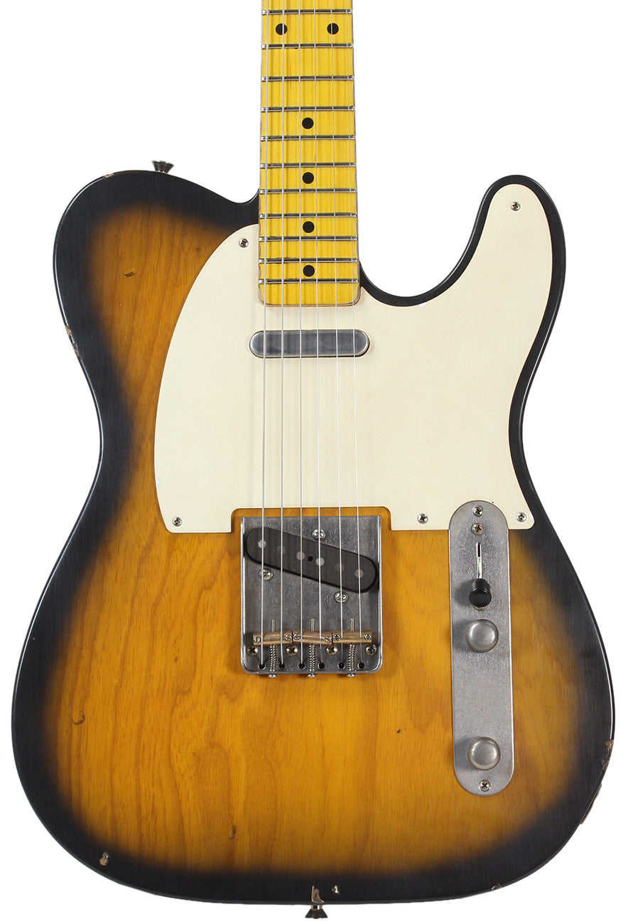 Nash T-57 Guitar, 2-Tone Sunburst, Light Aging - Vintage Tele Model with Modern Features