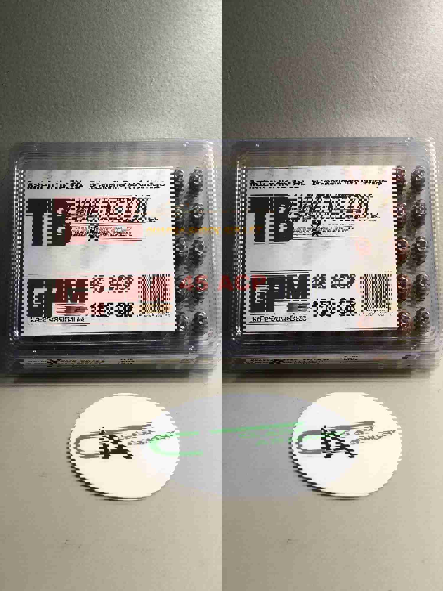 TB Ammunition: .45 ACP GPM with Quadra-Shock™ Technology - High-Performance Lead-Free Rounds