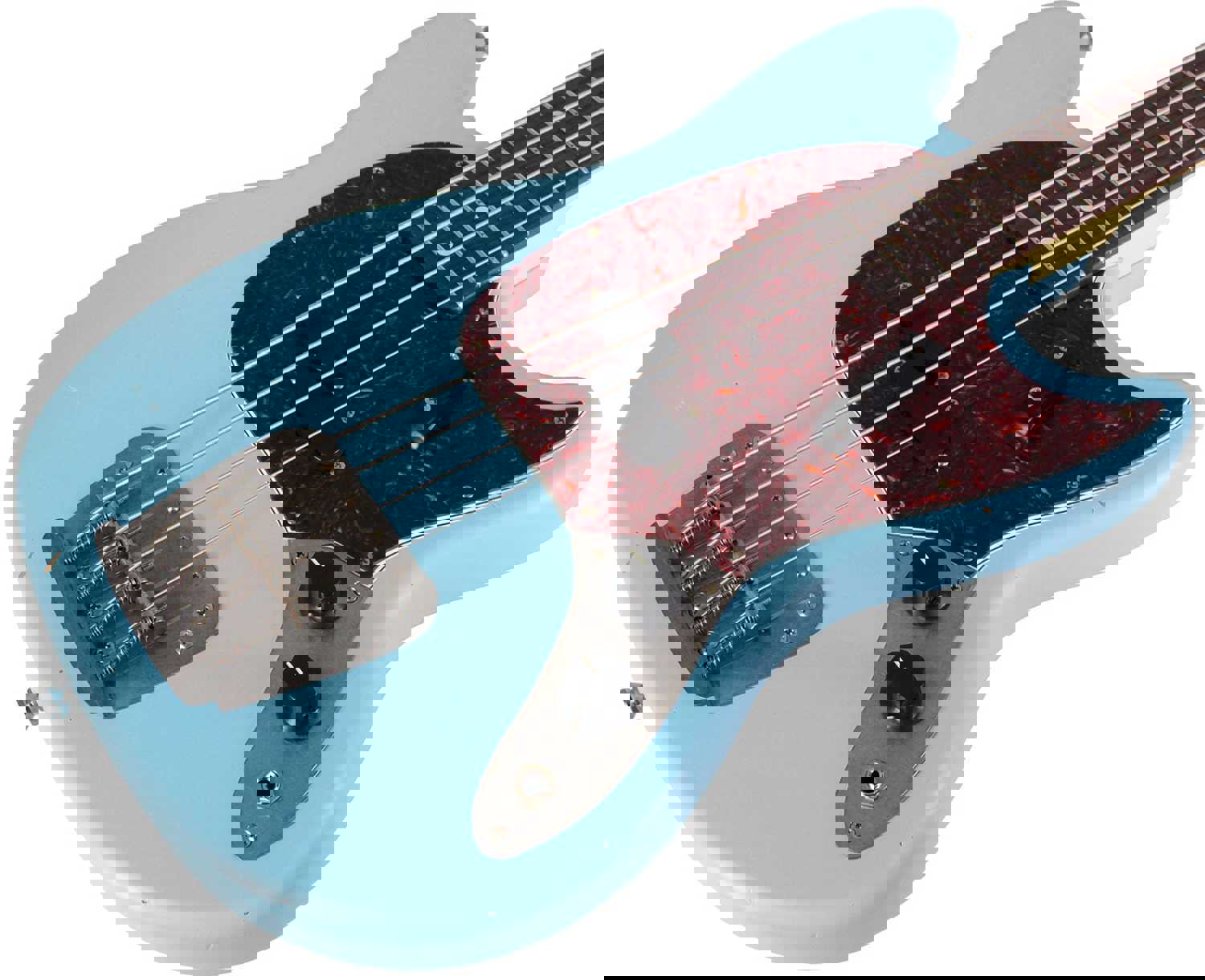 Nash MB-63 Bass Guitar, Sonic Blue, Light Aging - Vintage Feel with Modern Features