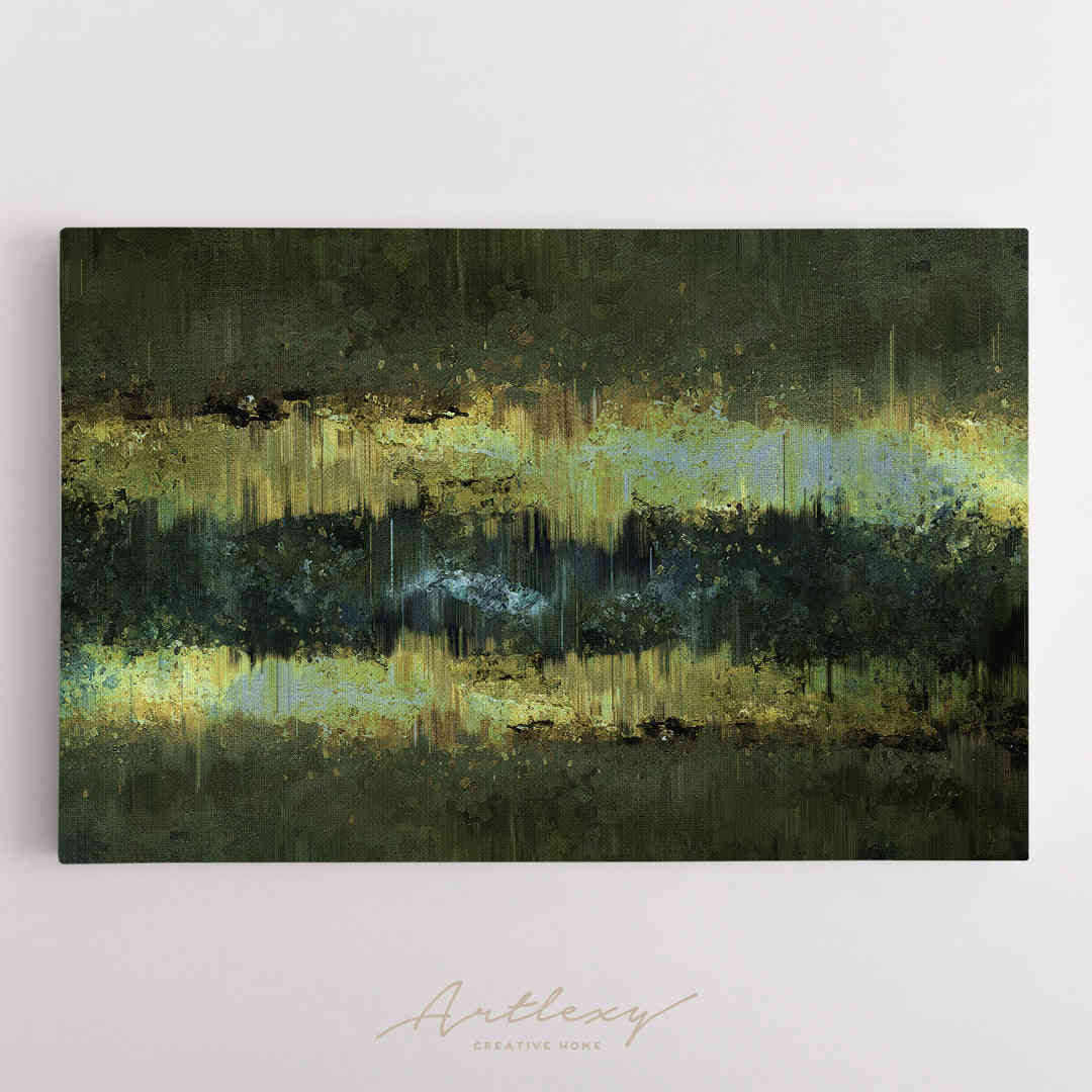 Abstract Grunge Landscape Expressionism Canvas Print Art