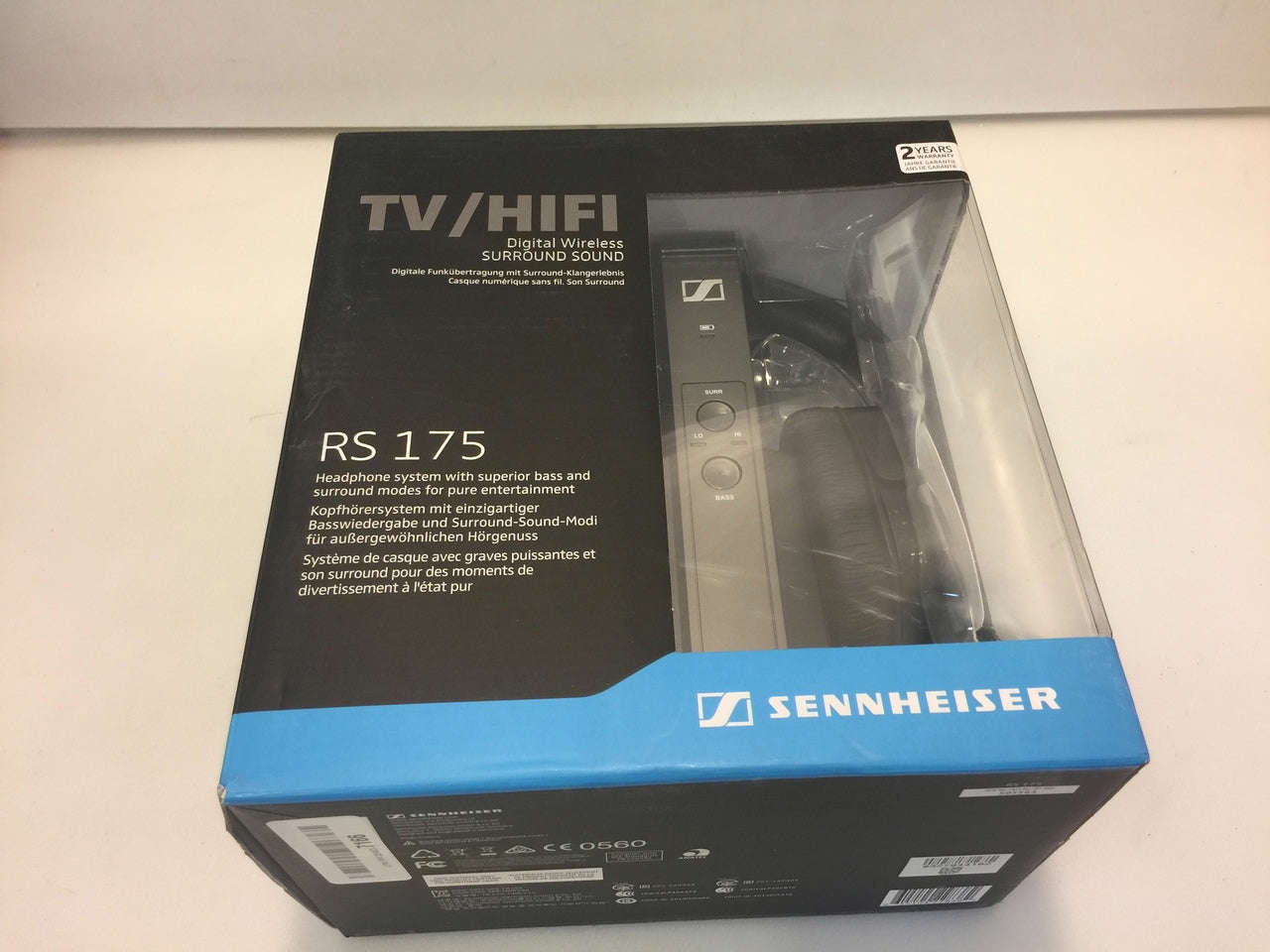 Sennheiser RS175 Digital Wireless Headphone System for TV/HiFi - Black