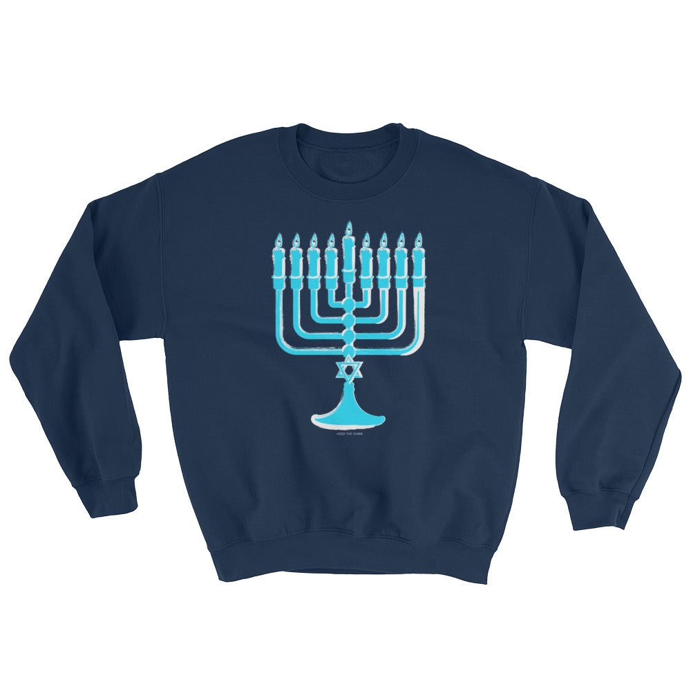 Chanukah Menorah Graphic Sweatshirt - Unisex