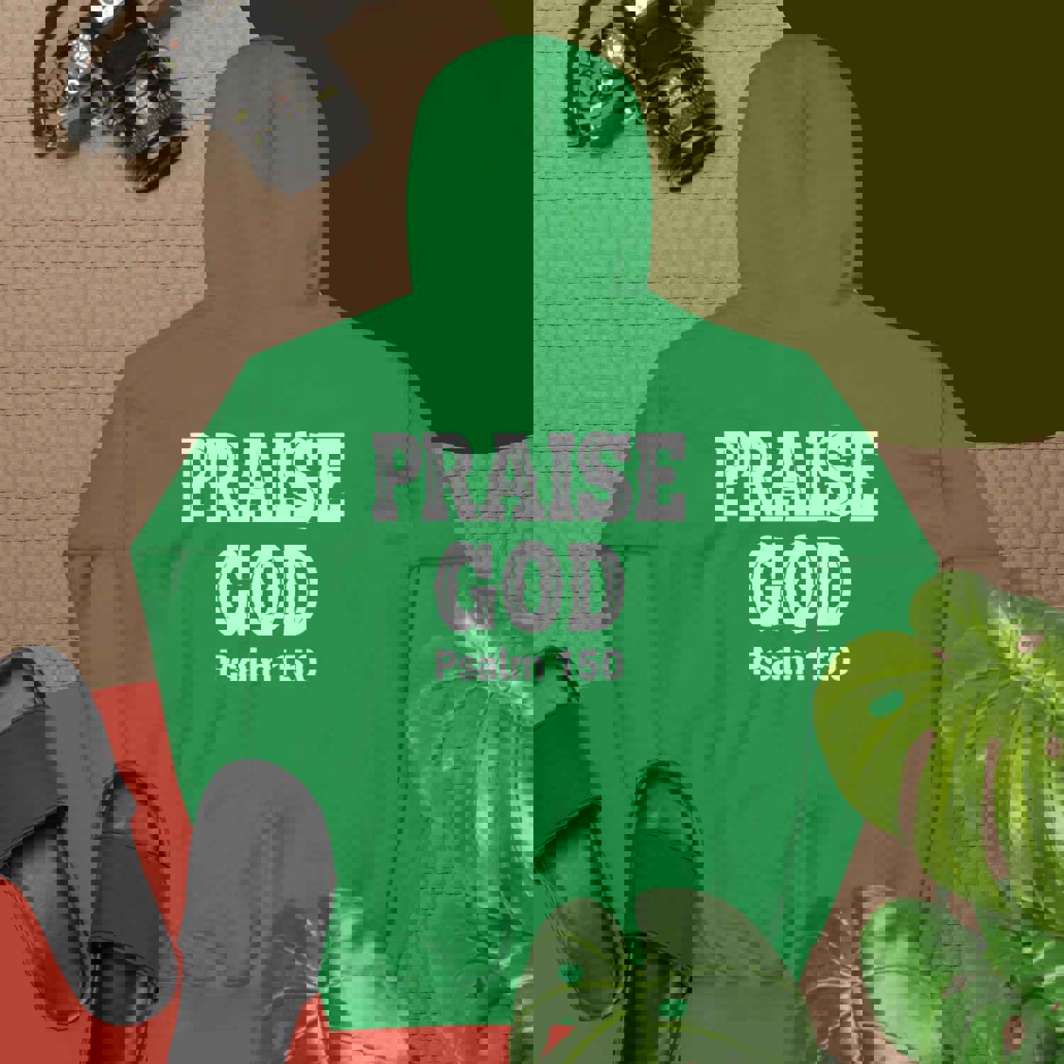 F&H Christian Praise God Two-sided Men's Hoodie - Soft & Stylish