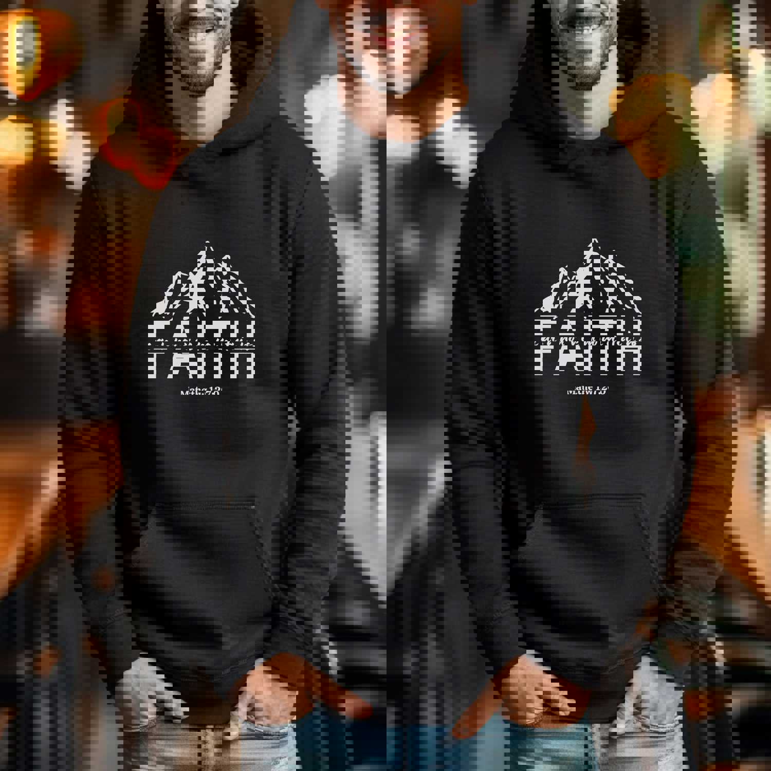 Faith Can Move Mountains Hoodie - Christian Hooded Sweater
