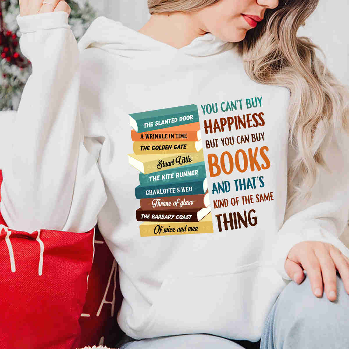Custom Bookshelf Hoodie - Book Lovers Gift